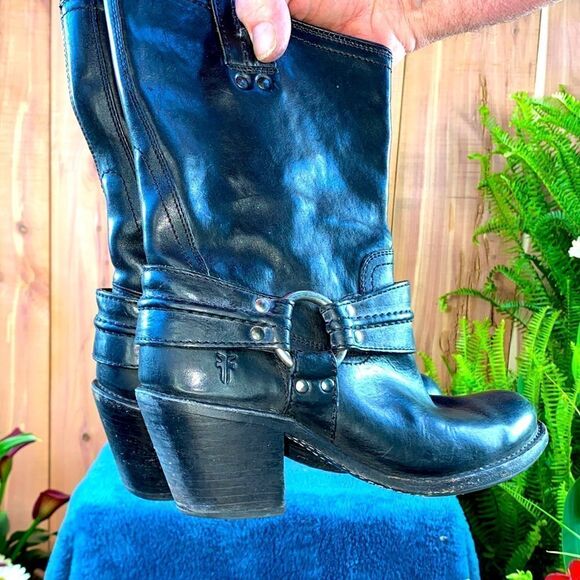 Ladies leather heeled boots size 7 by Fray - Picture 6 of 11